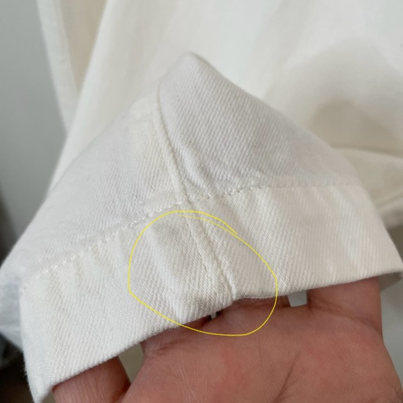 NWT Madewell The Harlow Wide Leg Jean in Tile White Size 32 - Picture 11 of 13